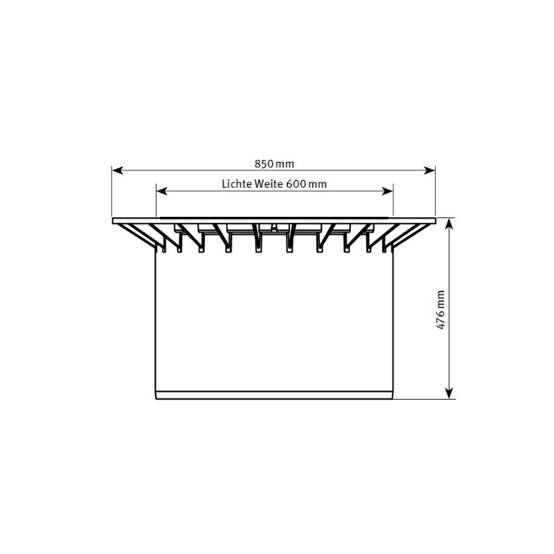 Ombrellone Rettangolare 4x5 Telescopico per Dehor - Danieli