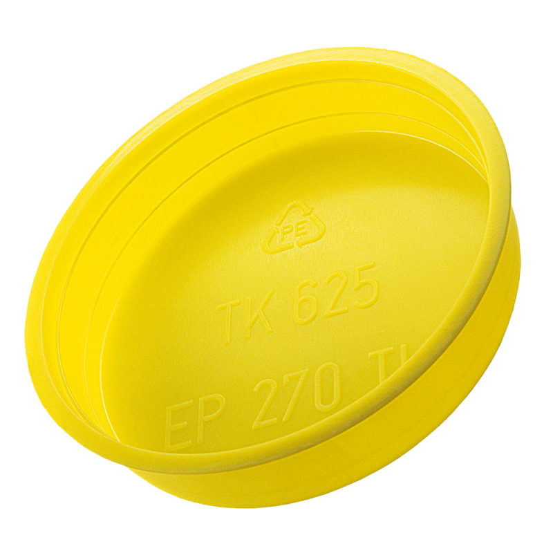 Bouchon conique jaune pour micro station d'épuration SEBICO AQUAmeris