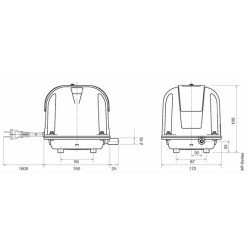 Dimensions compresseur THOMAS AP-80H