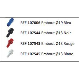 Embout tétine 1/2 '' x 13 mm Rouge (micro-station Graf)
